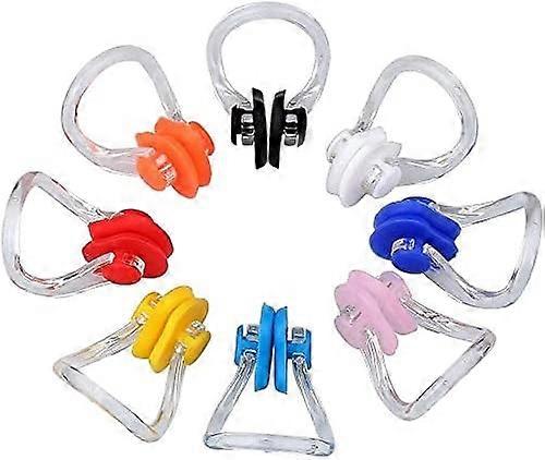 8 Pieces Silicone Nose Clip, Nose Protector for Pool Swimming & Diving