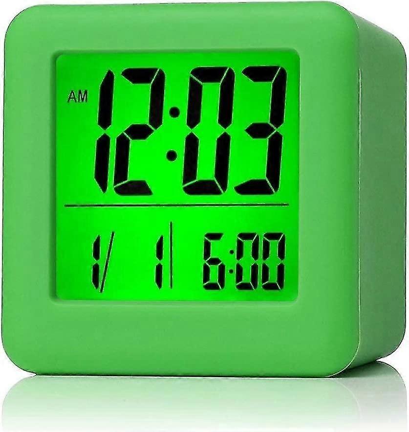 Easy to Set Digital Travel Alarm Clock Snooze Function, Soft Night Light, Large Screen Display Time