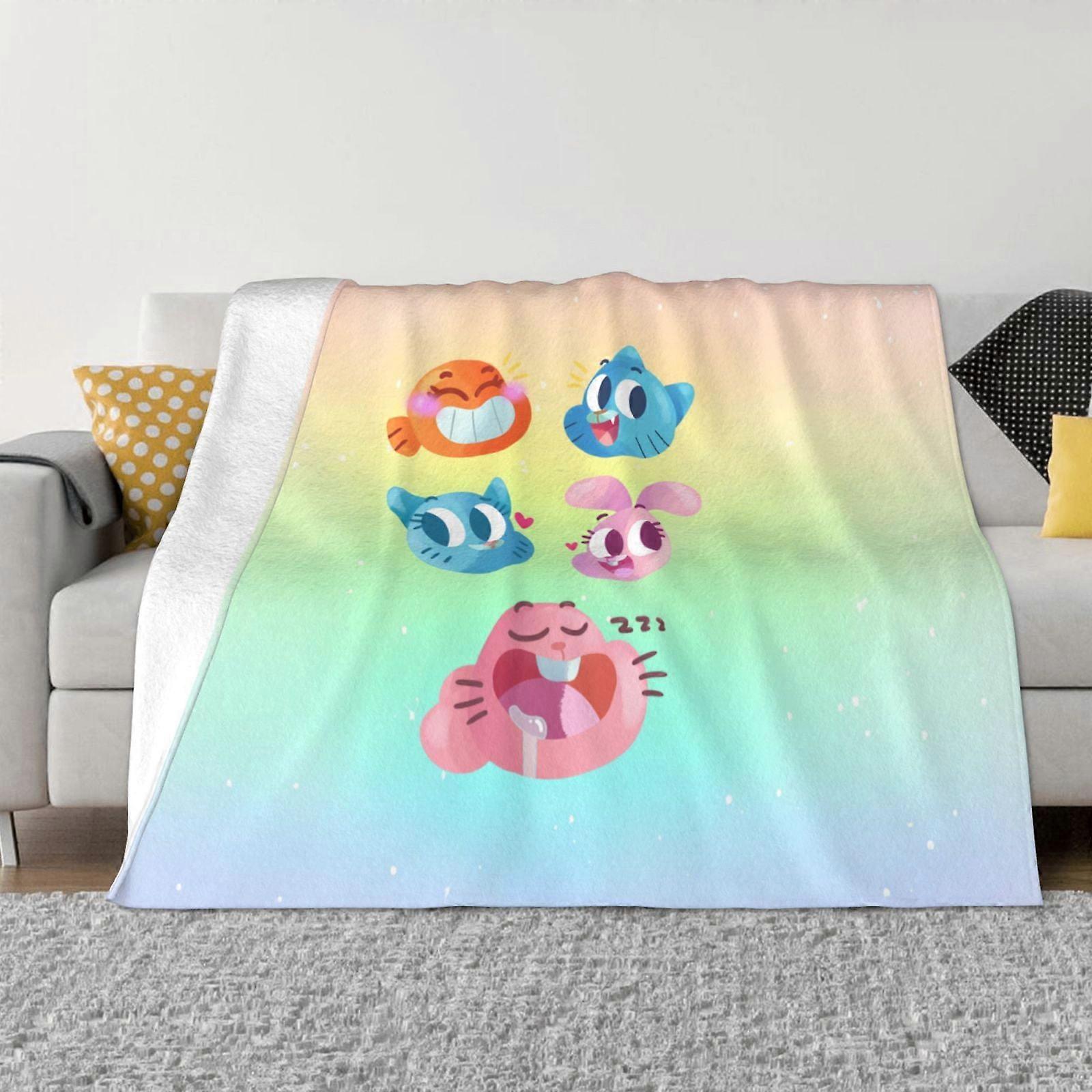 The Amazing World Of Gumball Ultra-Soft Micro Fleece Blanket Super Soft Throw Blanket Premium Silky Flannel Lightweight -KDE47947