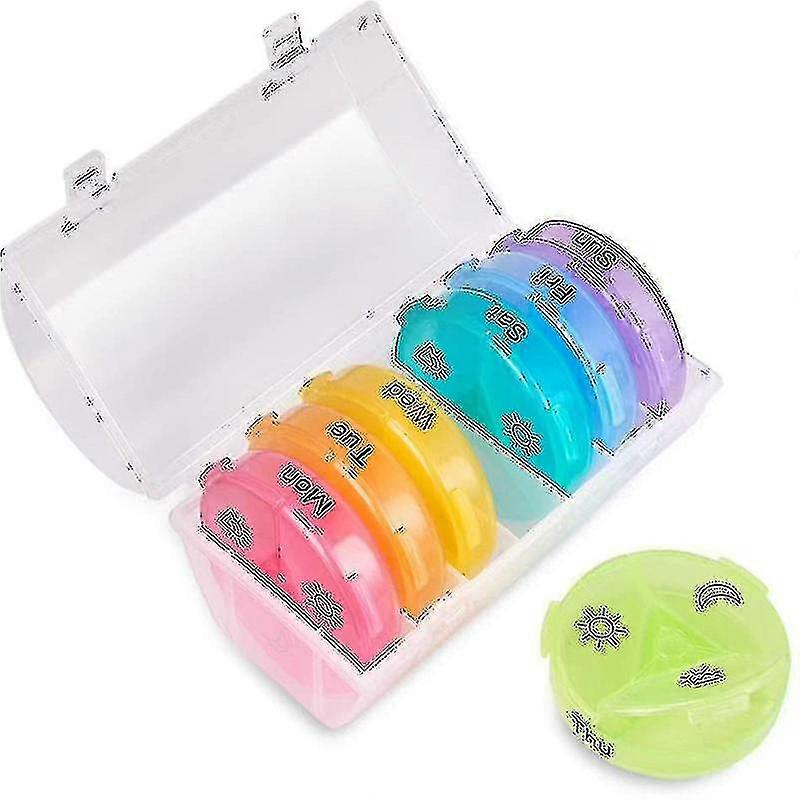 Pill Izer,weekly Am-pm Pill Box,7 Day Pill Boxes Medicine C