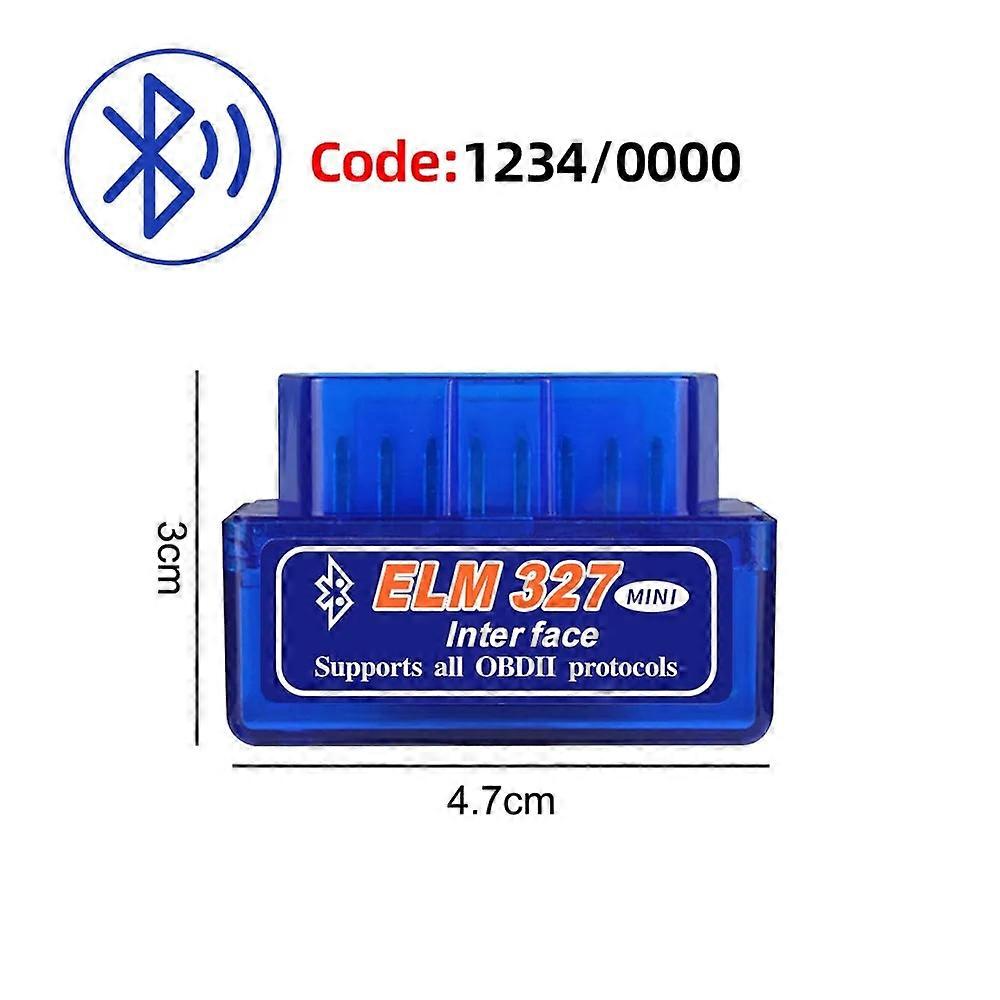 OBD2 Car Scanner Mini ELM327 Diagnostic Adapter Tester Wireless WIFI Bluetooth Car Diagnostic Tool Code Reader for Android IOS