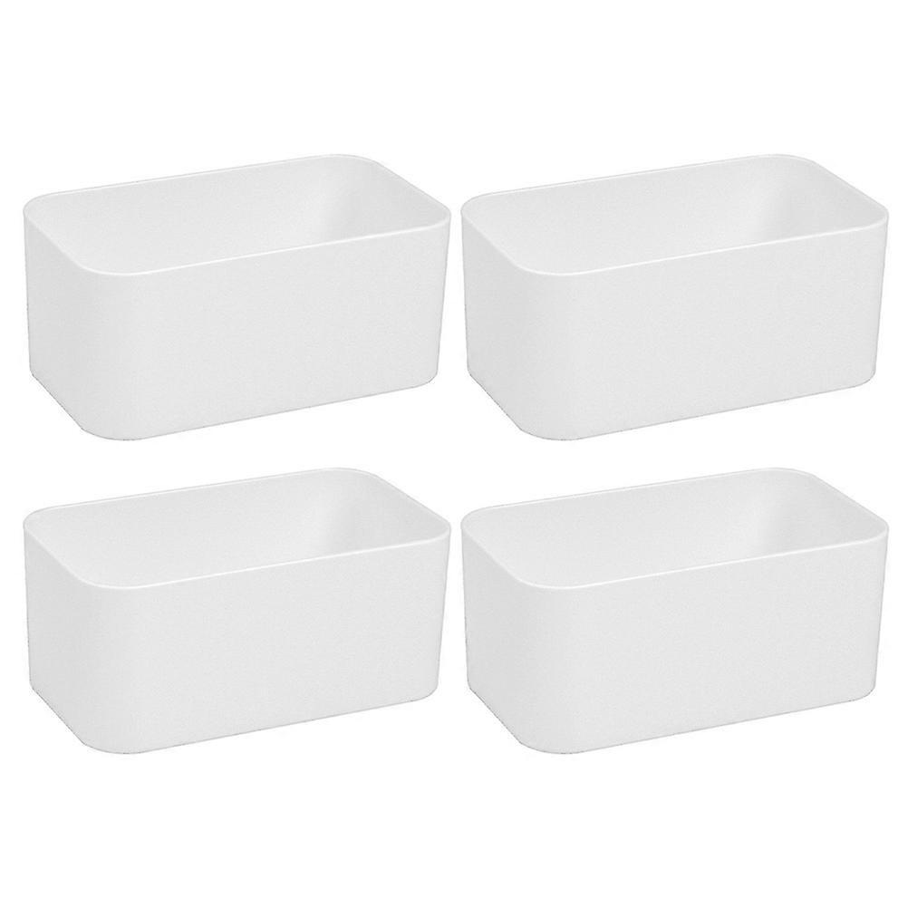 4pcs Multi-purpose Wall Adhesive Storage Boxes Punch-free Boxes Home Supplies