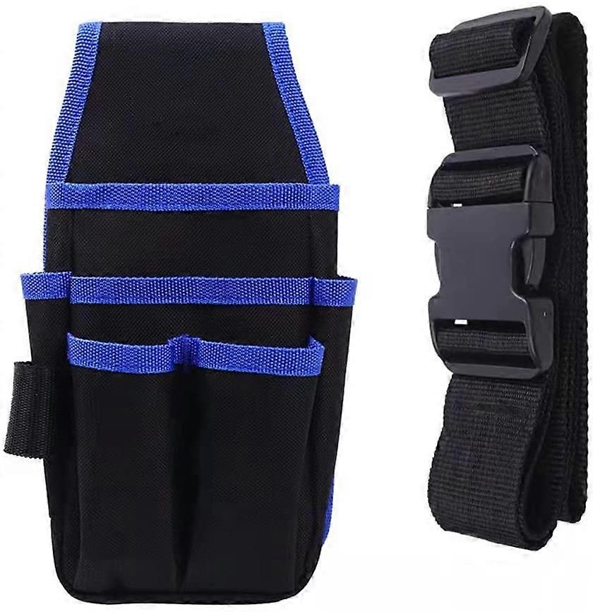 Tool Belt, Adjustable Belt Tool Holder , Tool Pouch, Tool Bag with Belt, Carpenter Tool Belt Bag for Home Garden Electrician - Blue