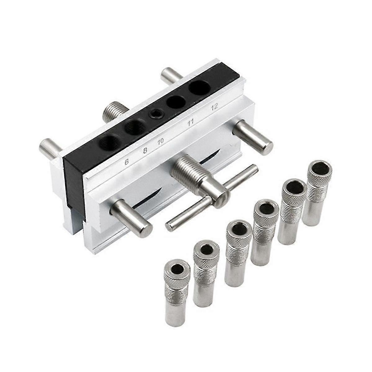 Drilling Instructions Locator Woodworking Dowel Clamp Tool Metal Drilling Dowel Hole Self-centering Locator Diy