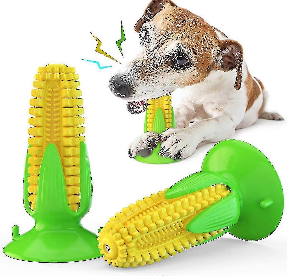 1 Pc Dog Chew Toys, Puppy Toys From 8 Weeks Teething Toy, Interactive Corn Suction Cup Squeaky Toys