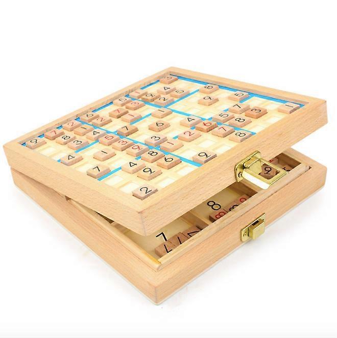 Wooden quality early education toy Sudoku chess game chess children's intelligence four-nine-nine-nine-grid board game three in one