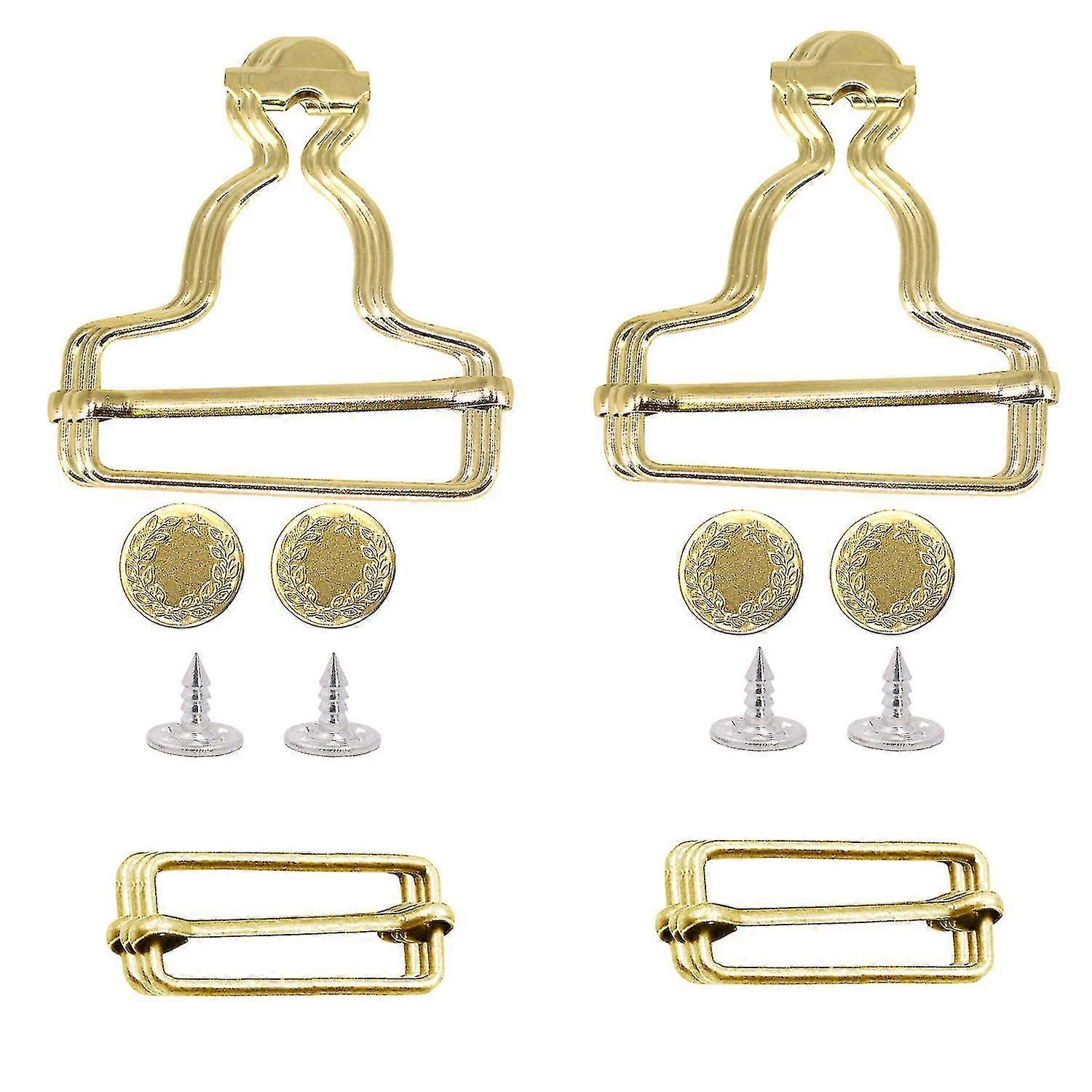 Dungaree Buckle Adjustable Slider Clips With Jeans Buttons