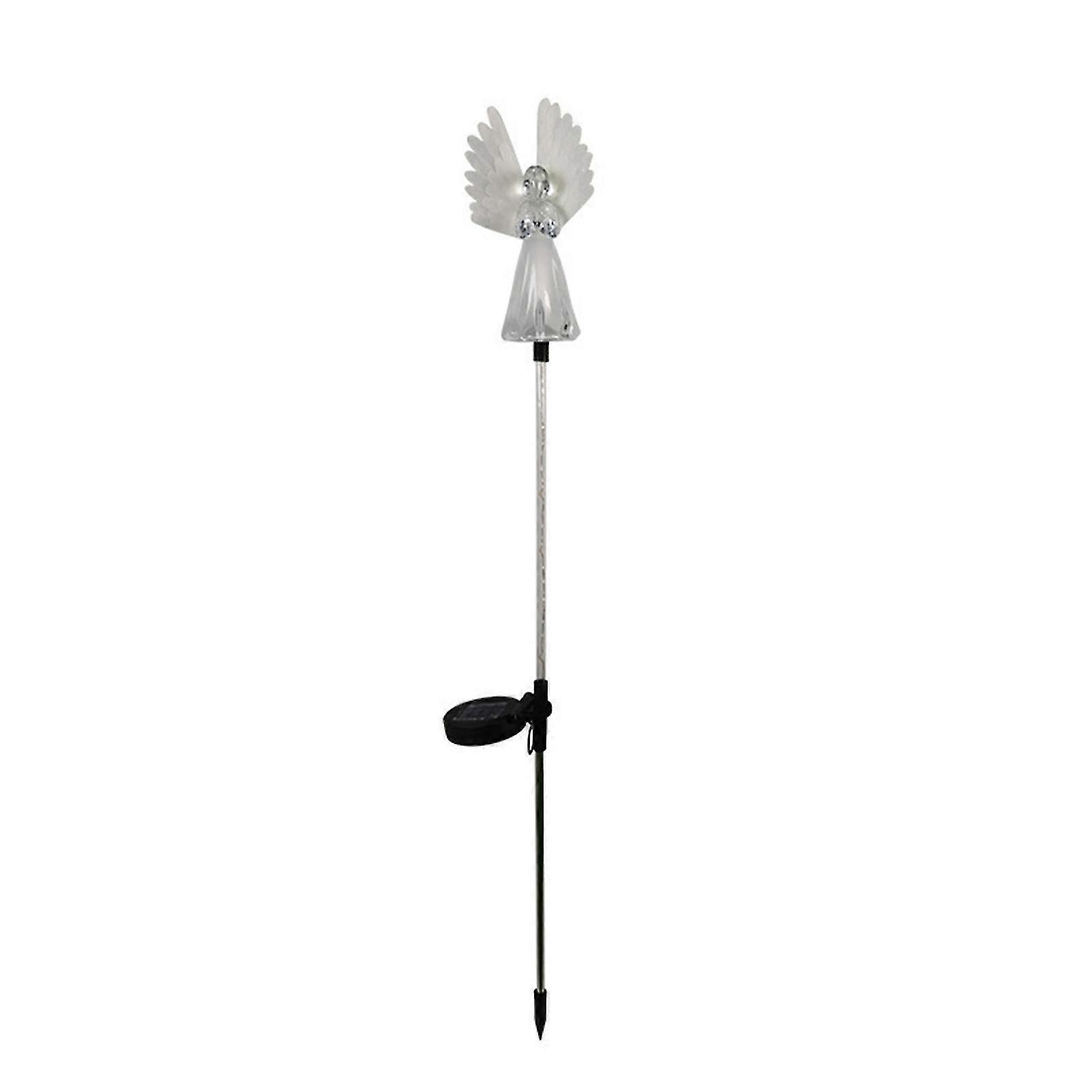 Spring Artificial Angel Solar Garden Beacon Color Changing Led Lamp Outdoor Waterproof Angel Lights