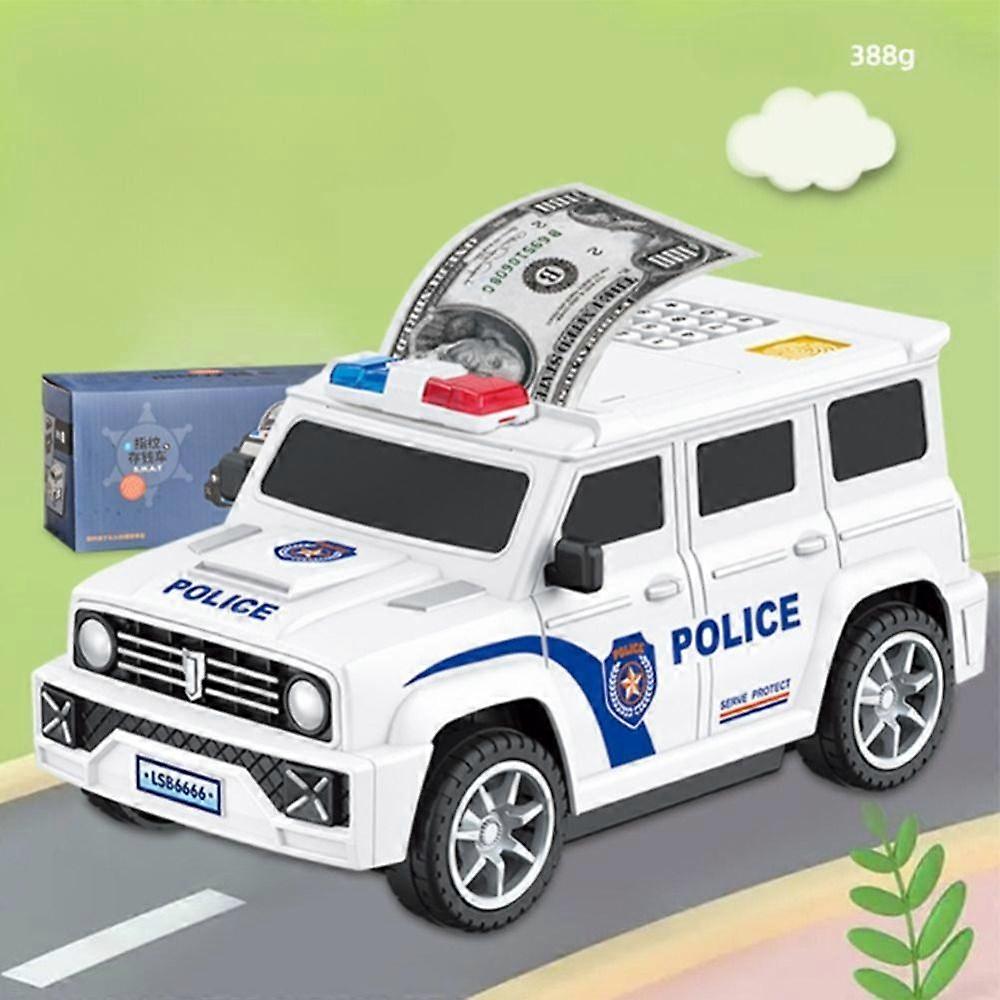 Scroll Save Money Children Toys Password Atm Fingerprint Password Car Model Piggy Bank Money Saving Box Cash Box Swat Car Model
