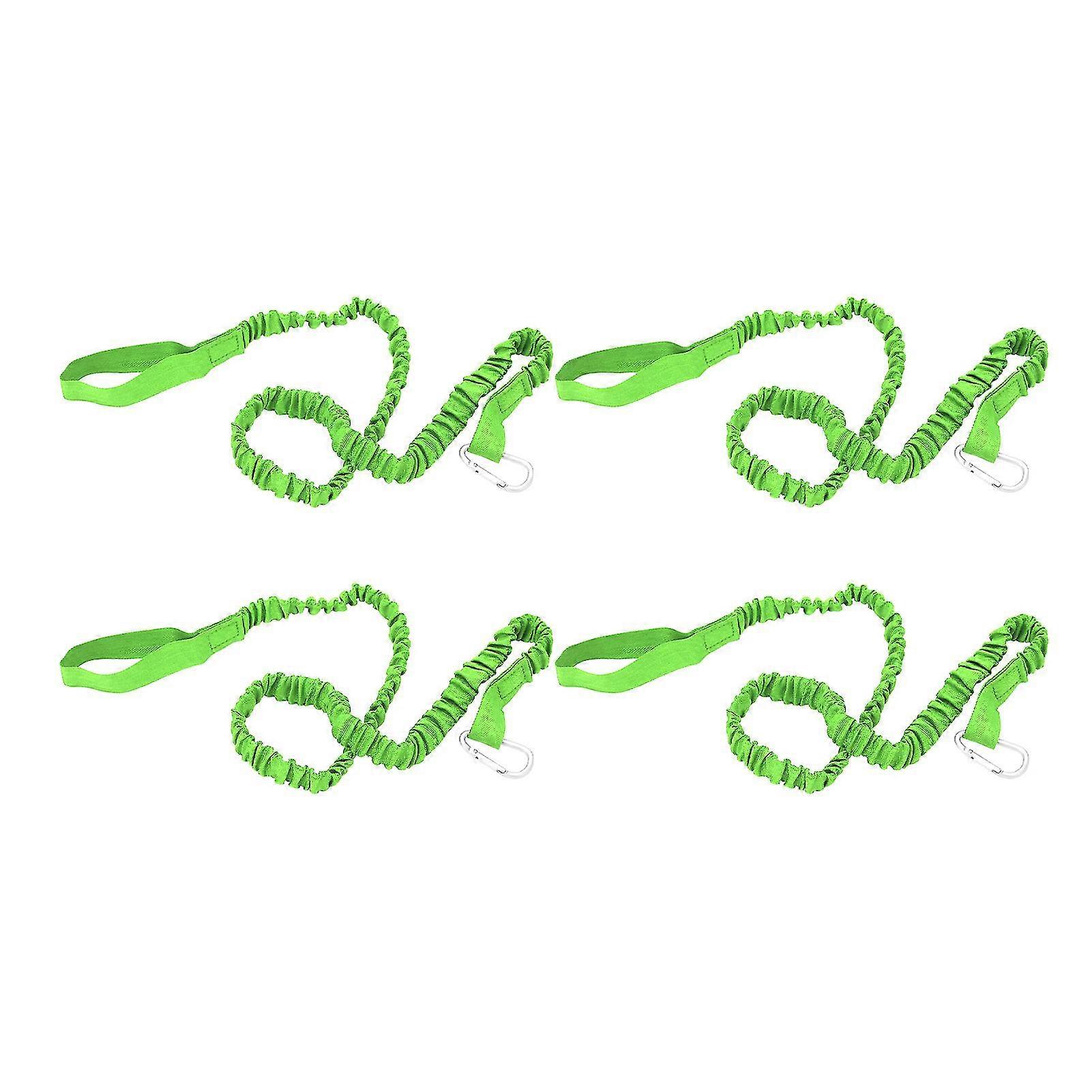 Elastic Kayak Rod Lanyard, 4-Pack Antilost Safety Line for Paddle, Surfing, Rafting