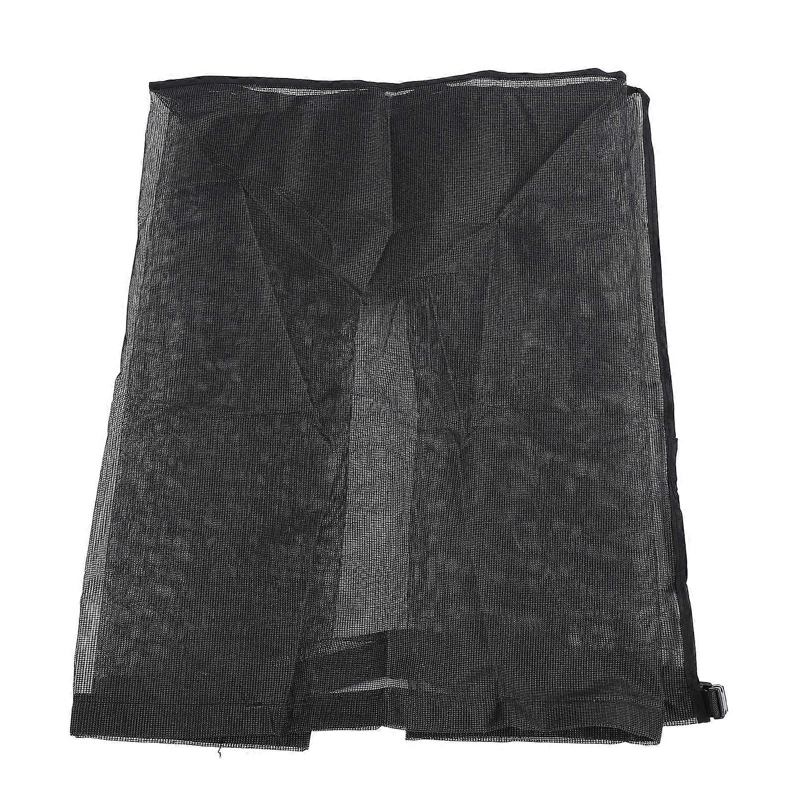 エアコンカバーメッシュ通気性オールシーズンセントラルACユニットプロテクター葉雑草コットンウッドデブリブラック90x90x100cm