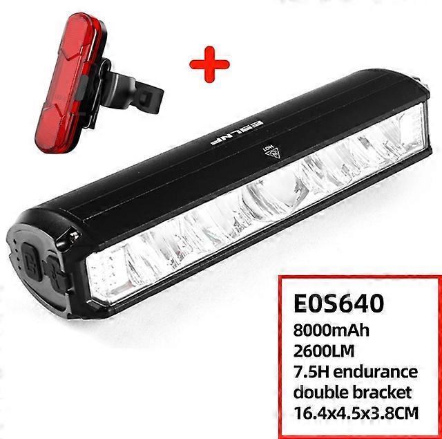 Bike Handlebar Light Aluminium Alloy High Brightness Bike Headlight Flashlight Type-C USB Rechargeable Cycling Accessories