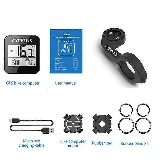 G1 GPS Bike Computer Waterproof Speedometer Wireless Odometer Cycling Bicycle Accessories with Mount Holder