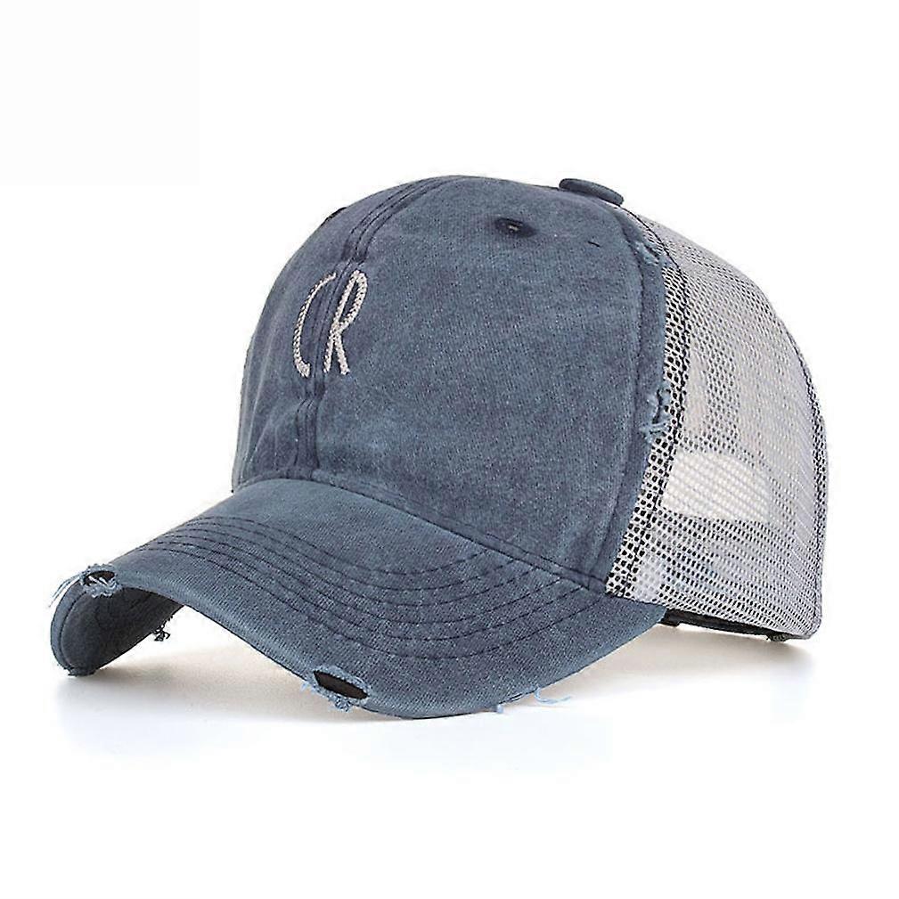 Embroidered Mesh Baseball Cap Sunshade Outdoor Sun Hat