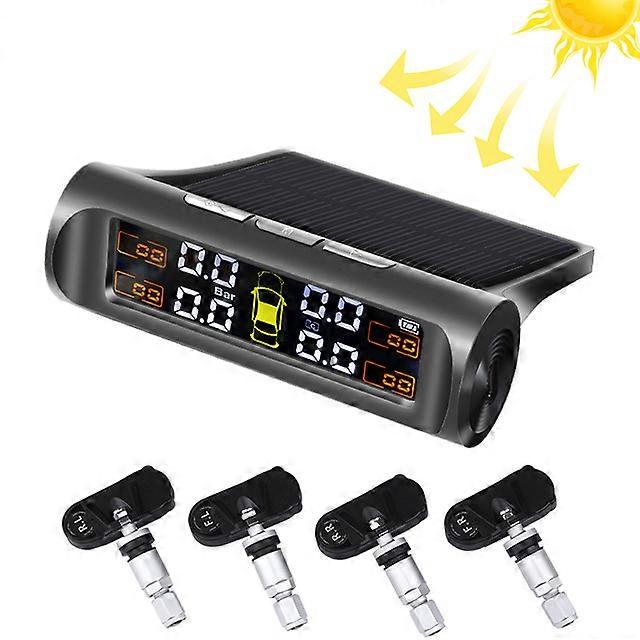 CarVehicle Sensors Tire Pressure Alarm Monitor System Temperature Warning 4 Internal Internal s Fuel Display Attached wireless Solar