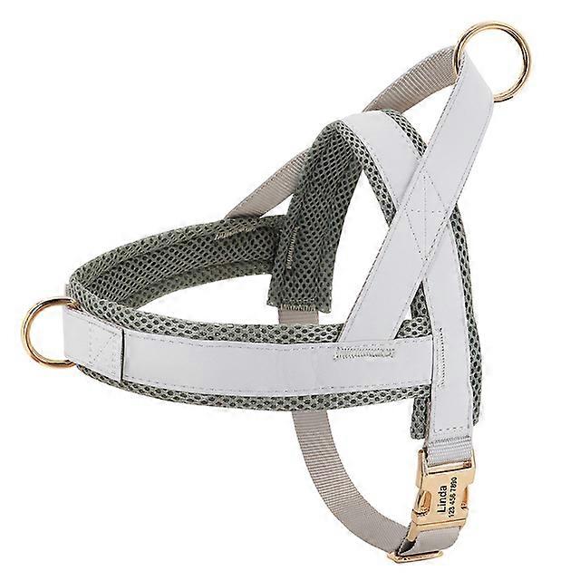 Personalized Dog Harness No Pull Dog Harnesses Adjustable Pet Walking Training Vest For Medium Large Dogs Bulldog Free EngravingPet Leashes