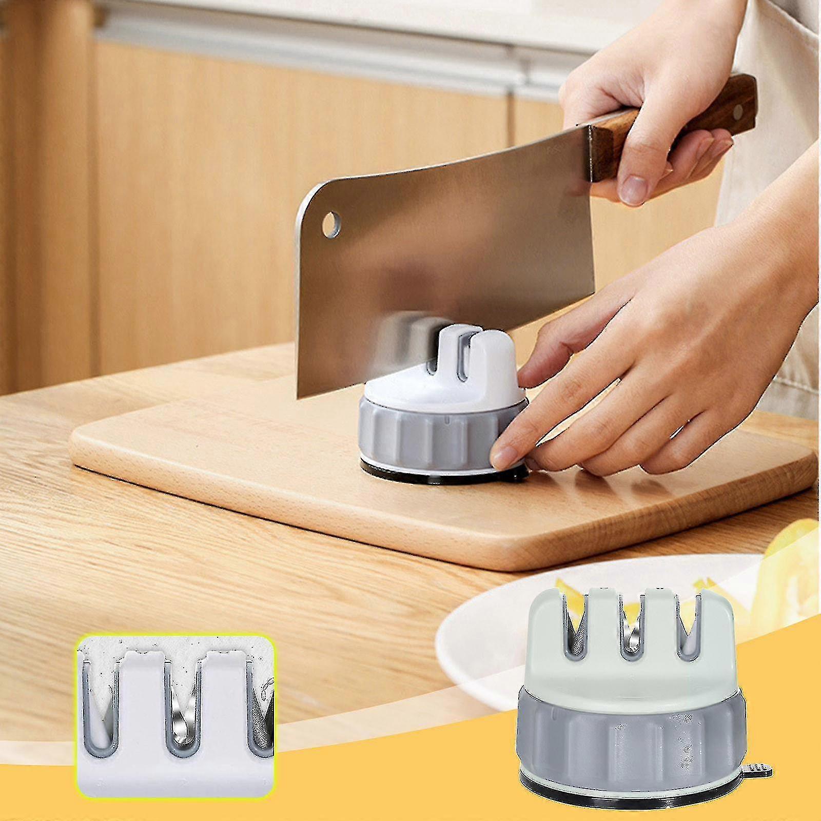 Multifunctional Knife Sharpener Suction Cup Sharpener Household Quick Sharpening Stone Fruit Knife Kitchen Knife Sharpening Tool