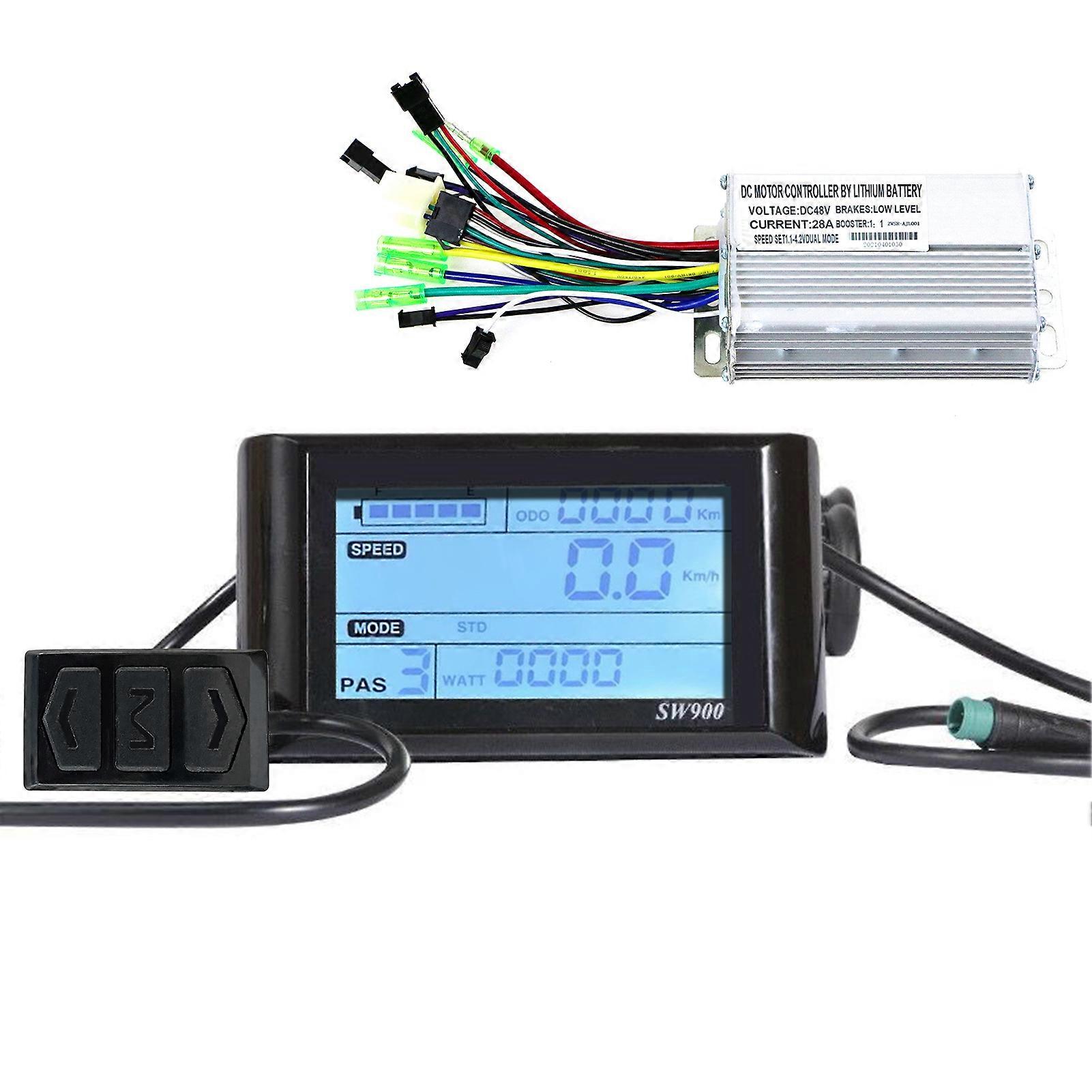 E-Bike Brushless Controller LCD-Display-Panel-Kit mit Dual-Mode-Sensor für Elektrofahrrad