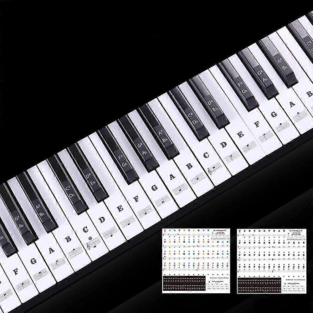 Transparent Piano Keyboard Sticker 88 Keys Electronic Keyboard