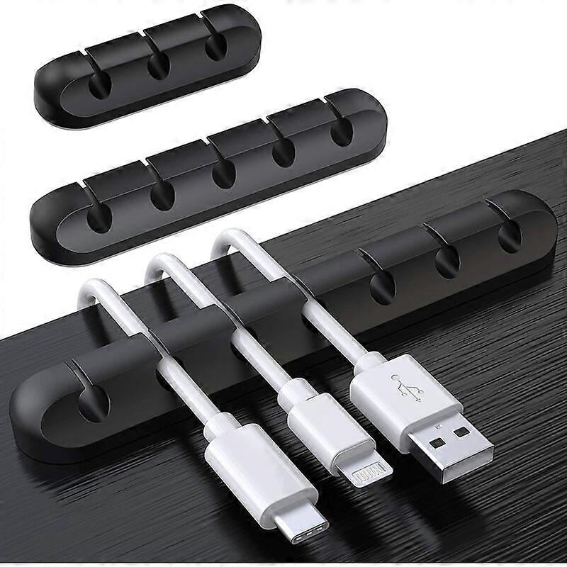 3-Pack Cable Holders, Wire Organizers, Cable Management, Cable Storage for USB Charger/Mouse/Headphone/PC Cables