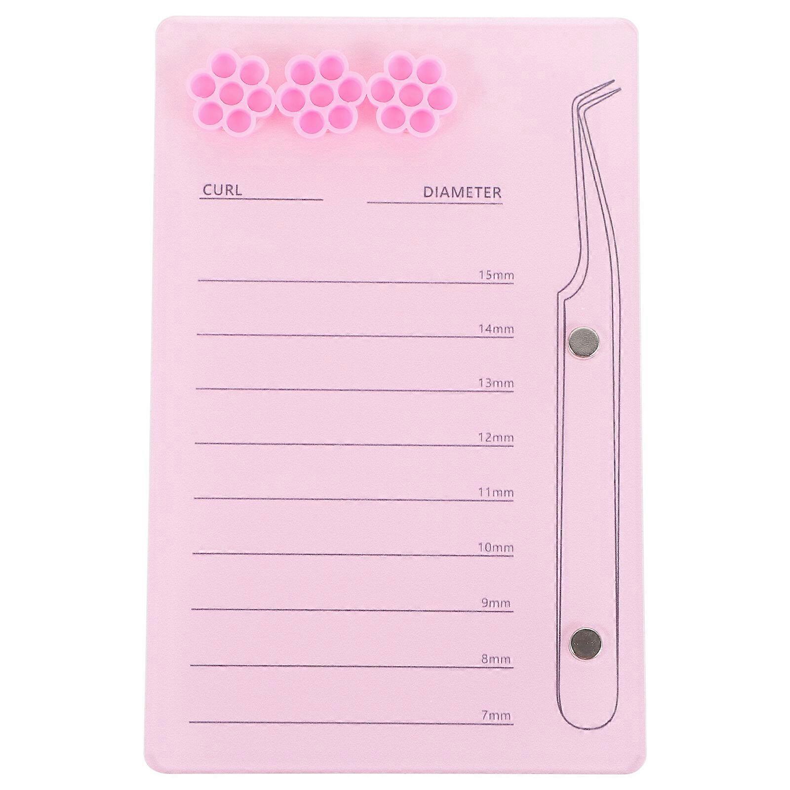 Plateau de cils Acrylique Palette de cils Femmes Eyelash Board Lash Extension Display Tool (7-15mm)