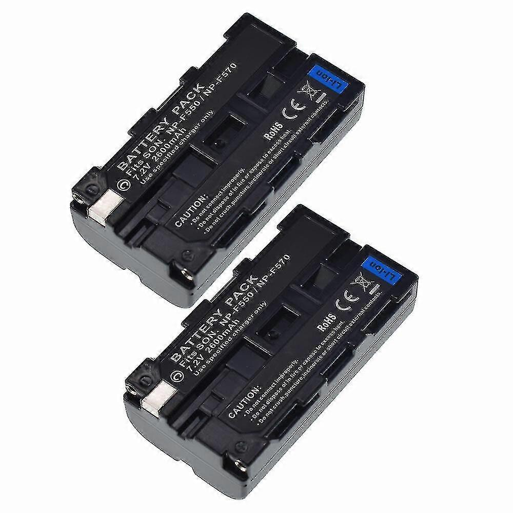 2 X  Battery suitable for Sony Np-f550 Yongnuo Yn360 Yn600 Yn900 Yn300 Led Video Light