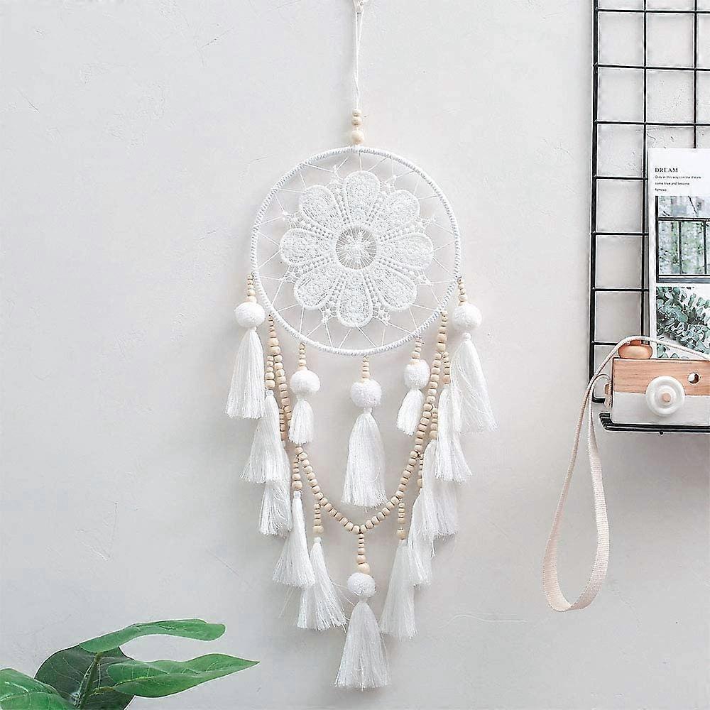 Handmade Dream Catcher Network(White)