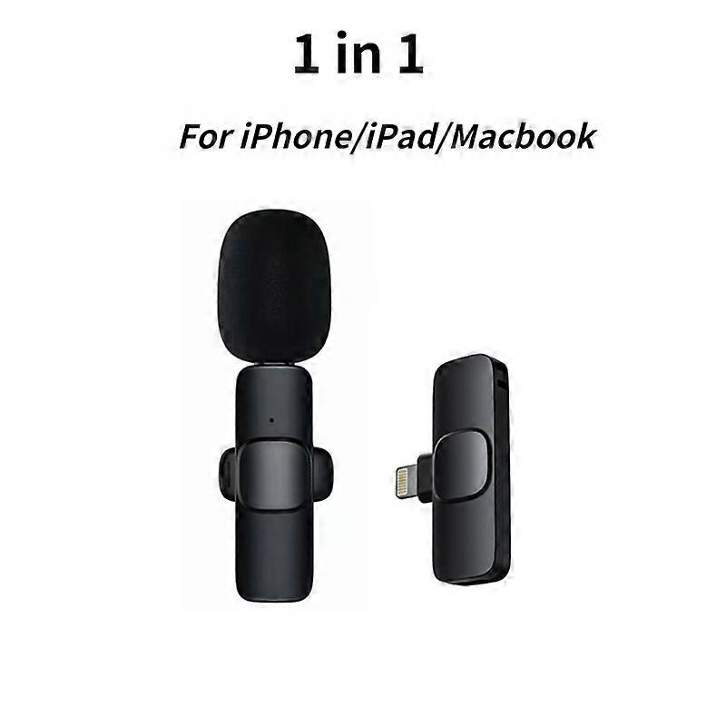 Wireless Lavalier Microphone Cancel Noise Audio Video Recording Live Broadcast Mini Mic for IPhone/iPad/Android/Xiaomi/Samsung