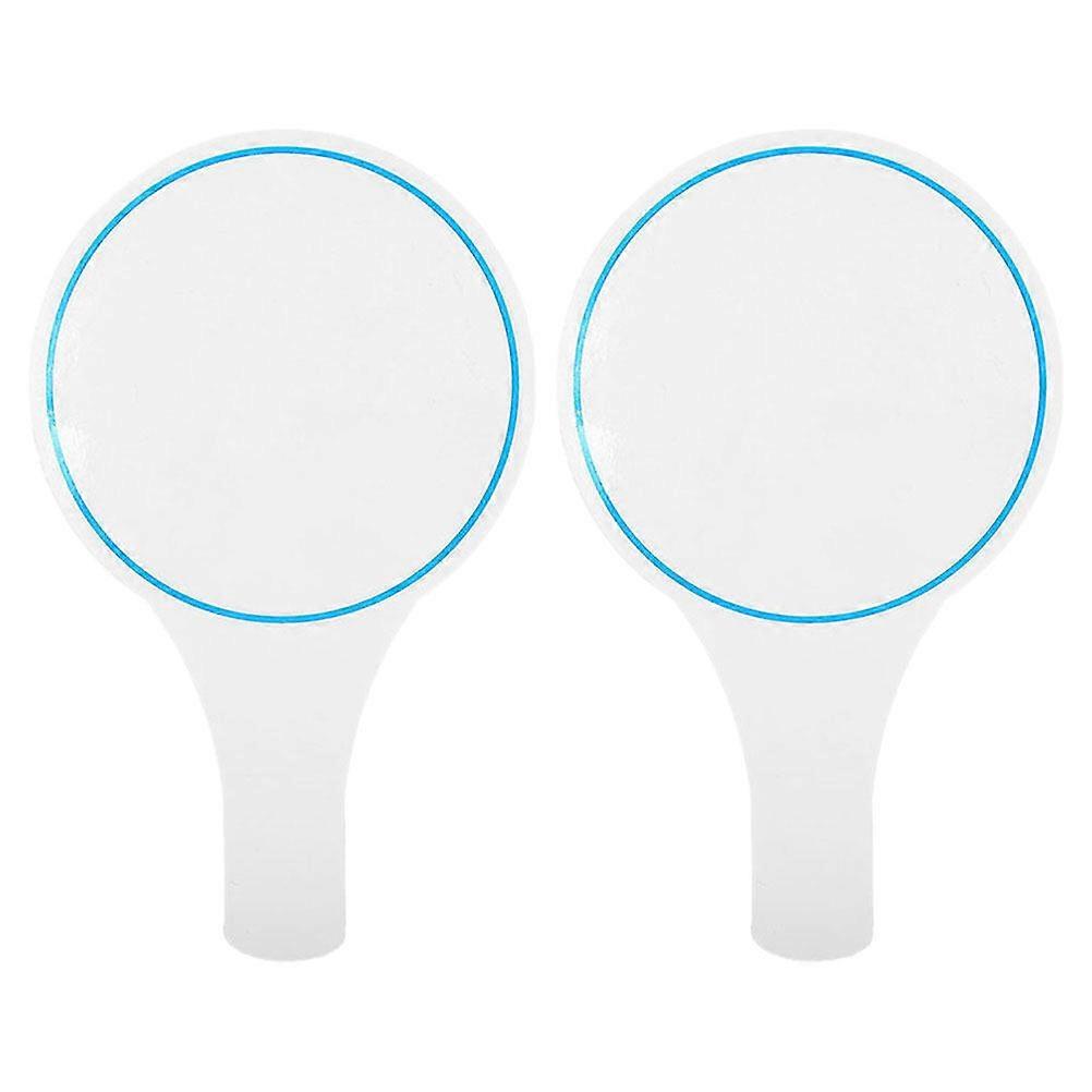 2Pcs Dry Erase Answer Paddle White Board Single Sided Paddles Mini Dry Erase Answer Paddles