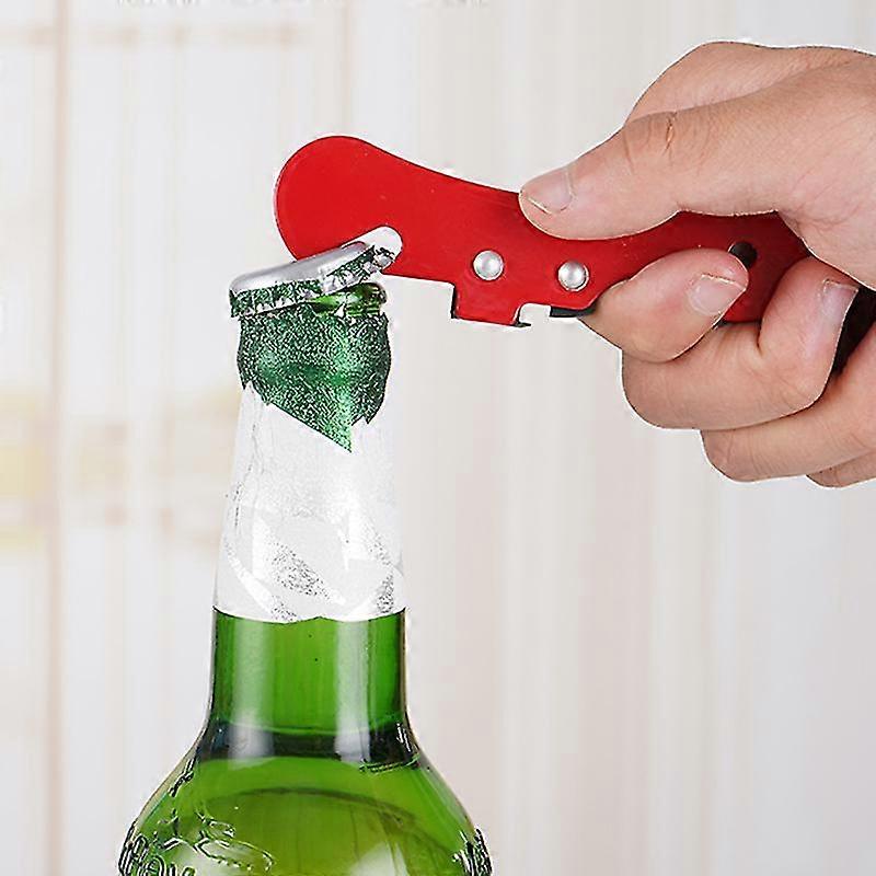 Red Two In One Can Opener Starter Beer Bottle Opener Creative