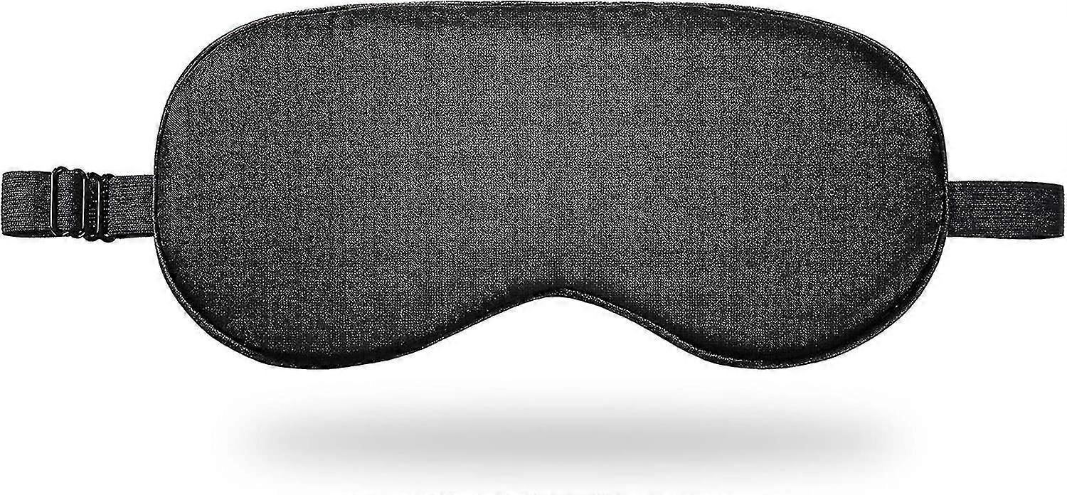 Silk Fabric Night Sleeping Blindfold Smooth Adjustable Eye Shade Cover