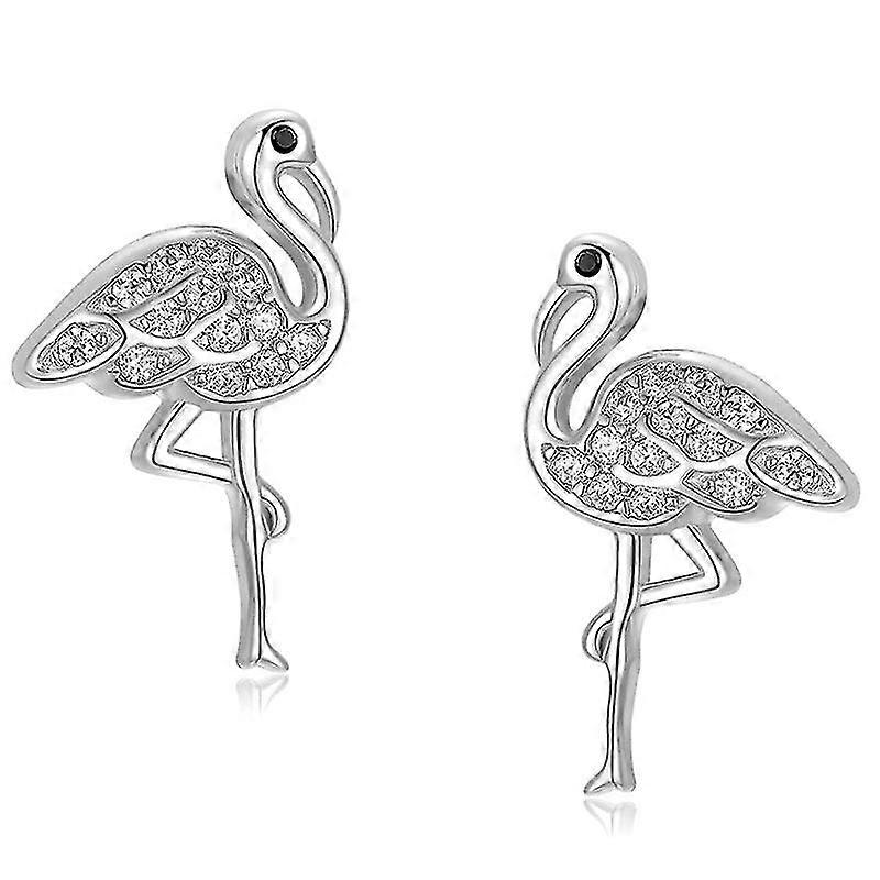 S925 Silver Fire Birds Inlaid Diamond Ear Orders