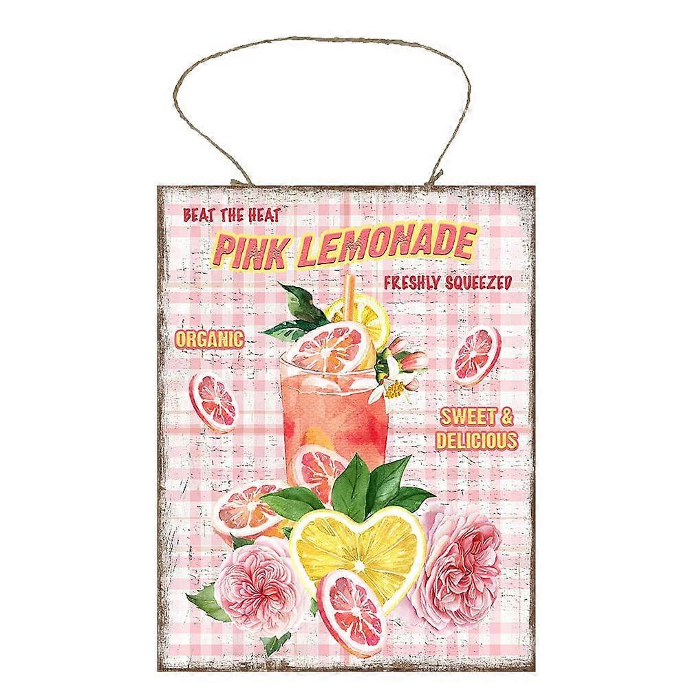 Roze Limonade Houten Teken