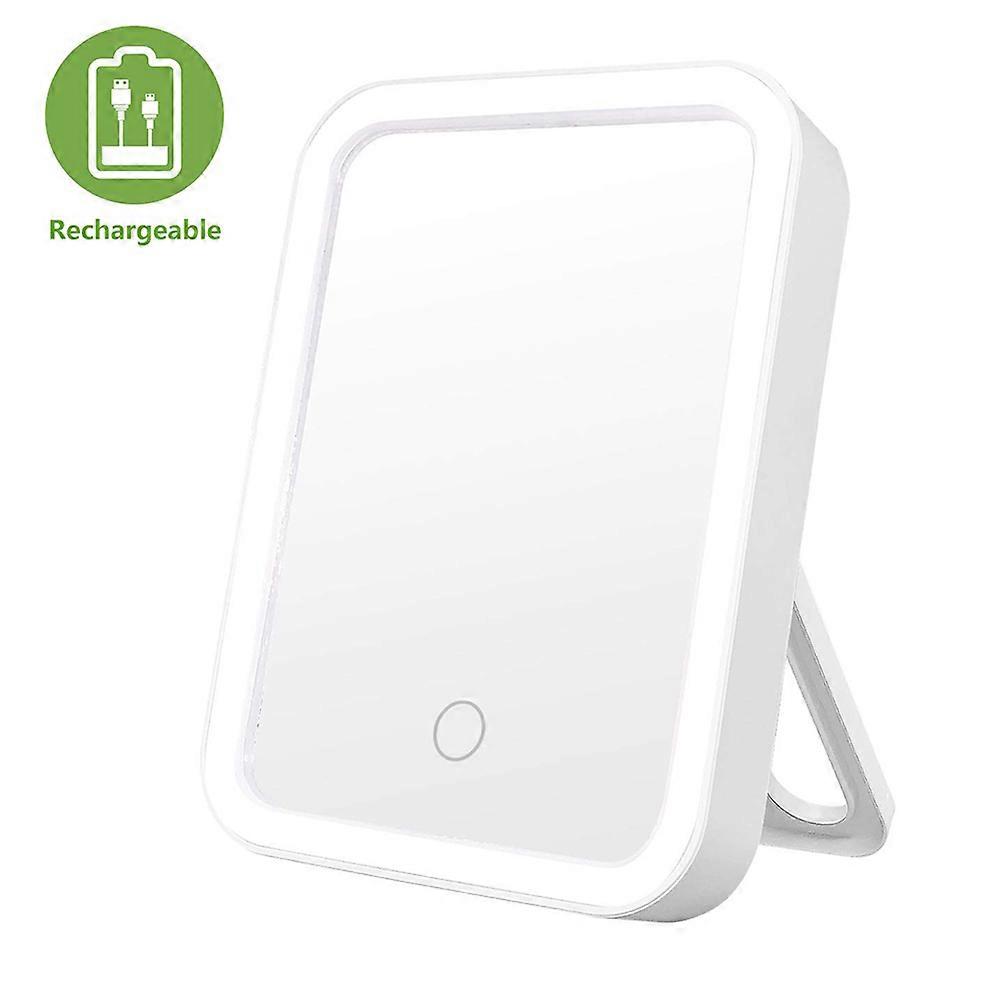 Portable LED Makeup Mirror with 3 Adjustable Light Settings