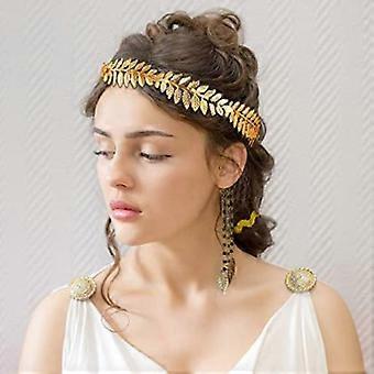Bandeau Feuille D’or Métal – Accessoire Déesse Grecque, Couronne Pour Mariage, Fête Ou événement Chic