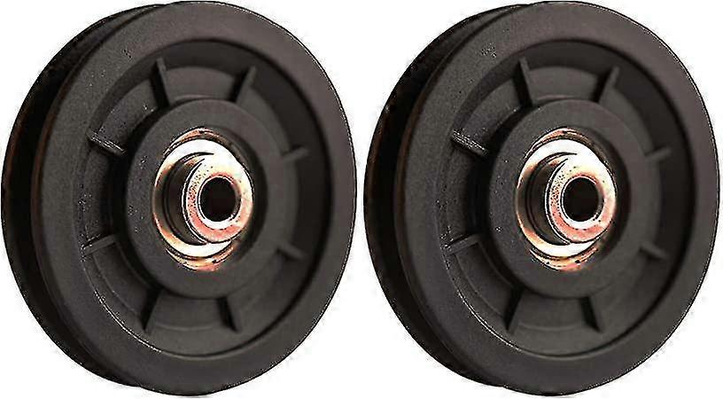 عجلة بكرة رياضية 90 مم ، بكرات تحمل عالمية لآلة الكابلات معدات اللياقة البدنية قطع غيار أبration مقاومة للارتداء