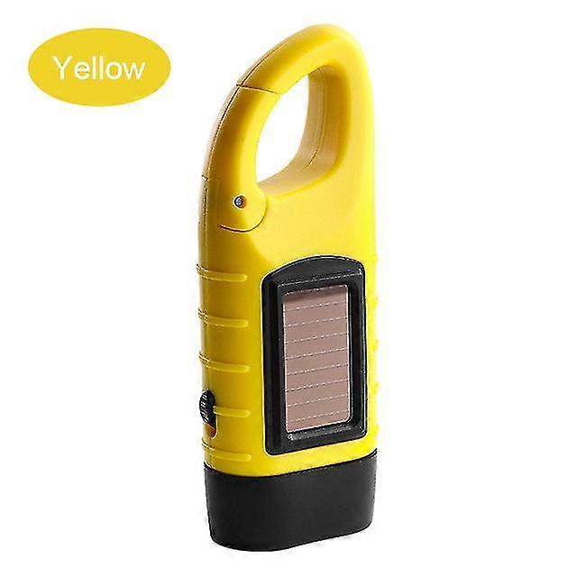 Emergency Hand Crank Dynamo Solar Flashlight Rechargeable Light Lamp Charging Powerful Torch Safety Survival