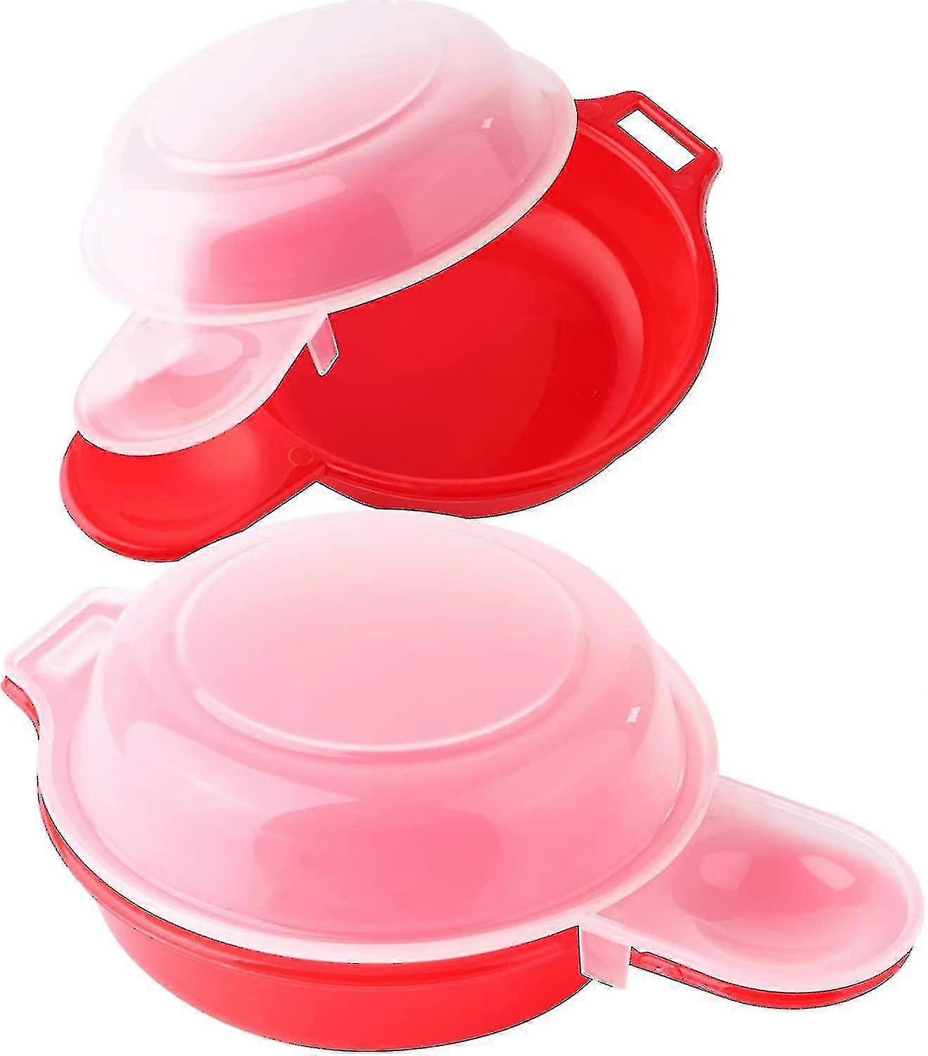 2 Sets Microwave Egg Boiler 1 Minute Fast Egg Hamburg Omelet Maker Kitchen Tools