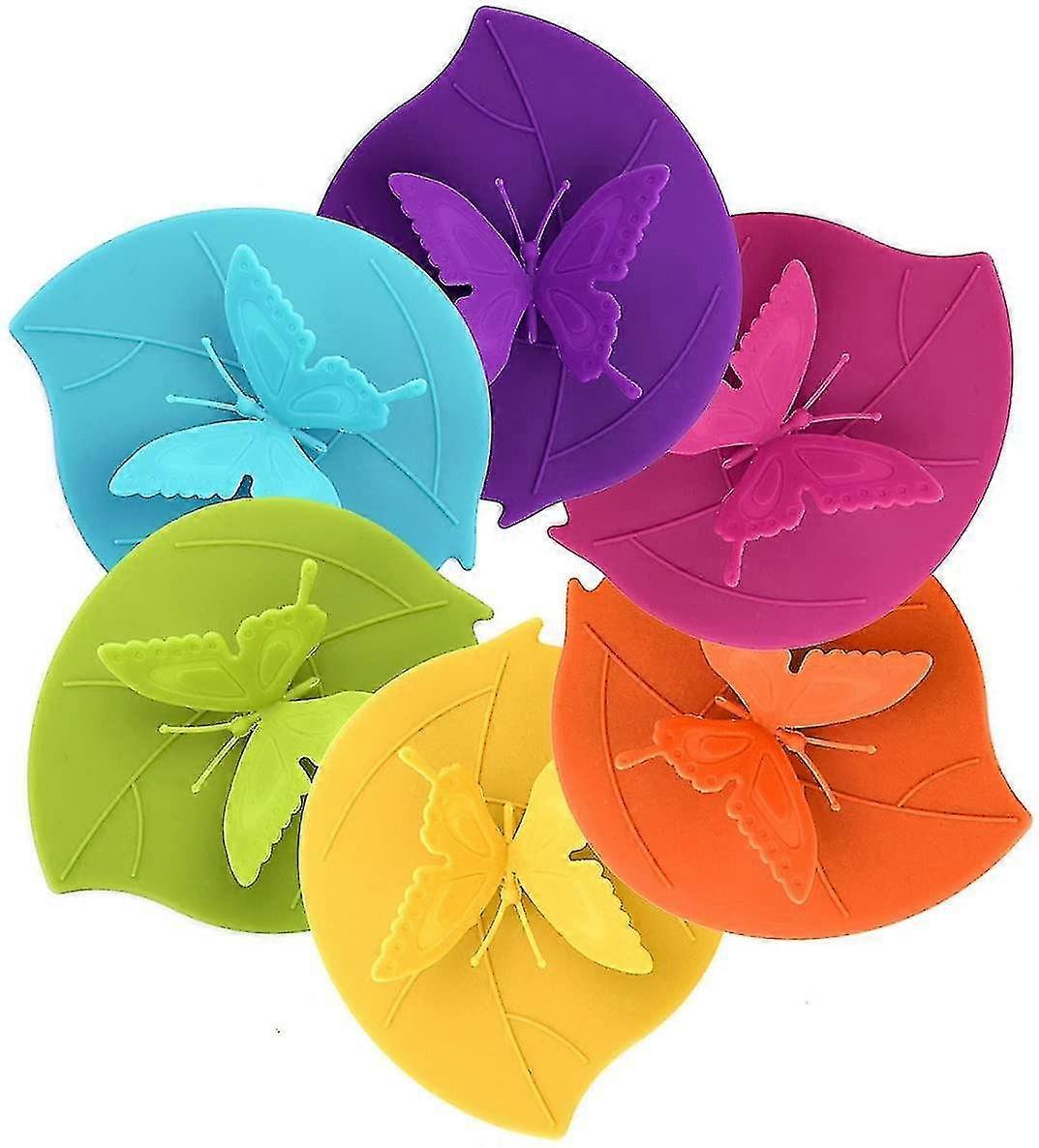Silicone Cup Lids - Creative Butterfly Mug Cover From - Anti-dust Airtight Seal Silicone