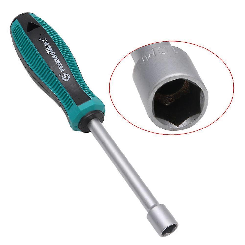 Metal Socket Driver Wrench Screwdriver Hex Nut for Key Nutdriver Hand Tool 10mm