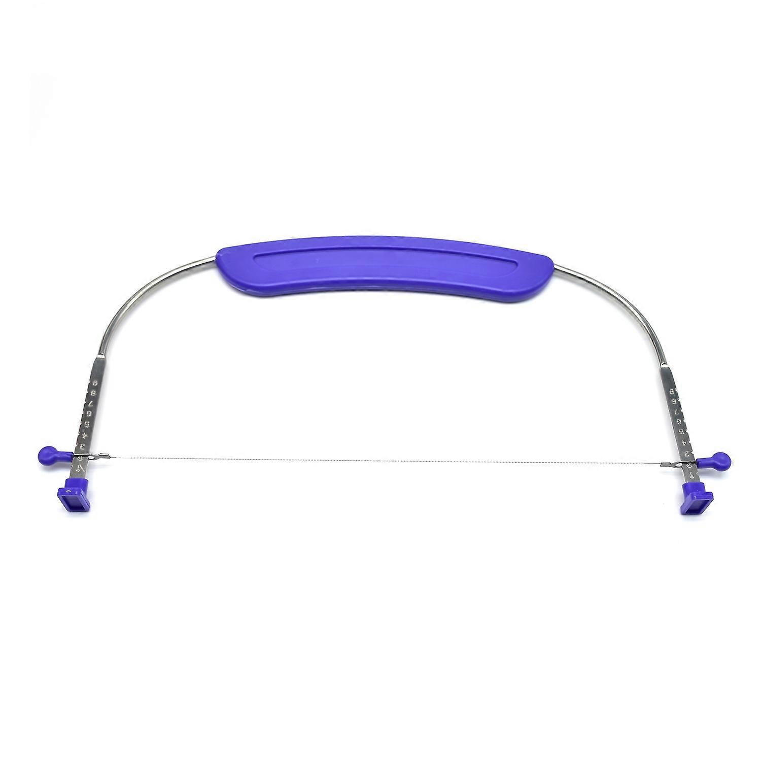 Kitchen Layered Cake Cutter Stainless Steel Wire Plastic Handle Adjustable Sharp Blade Large Size