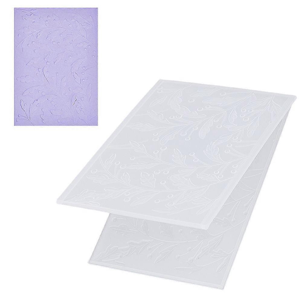 Plastic Embossing Folders Concave-Convex Embossing Stencils for Handcraft Photo Album Decoration White 162x115x5.5mm