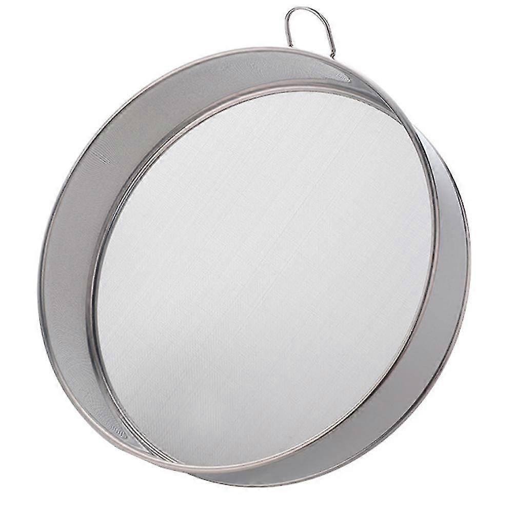 Flour Sifter For Baking, Stainless Steel Professional Round Flour Sieve Strainer With Fine Mesh Strainer For Baking Straining Powdering Tea Juice