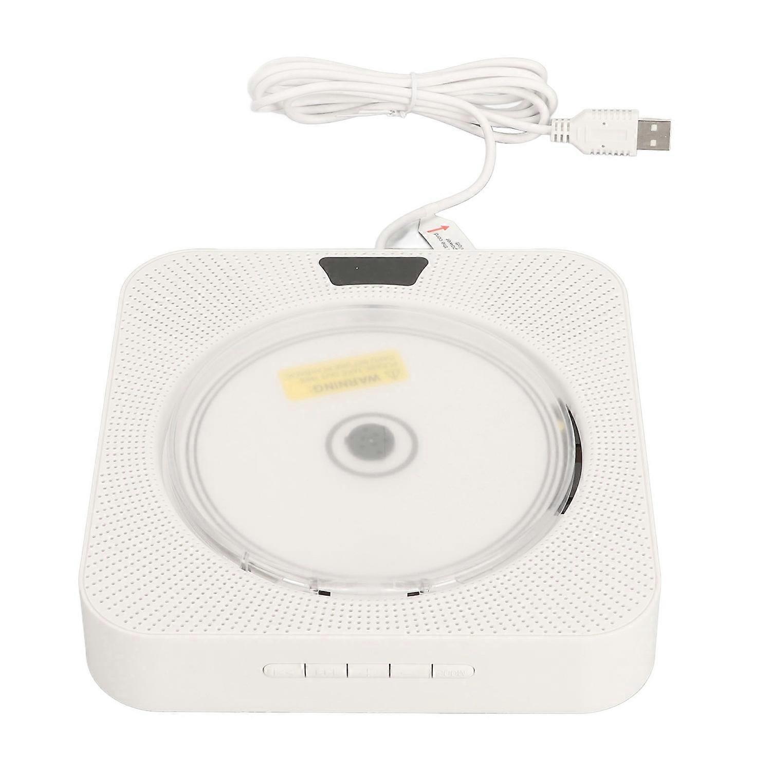 Bluetooth Wall CD Player Real Time Connection Multifunctional Port Portable CD Music Player with Rem