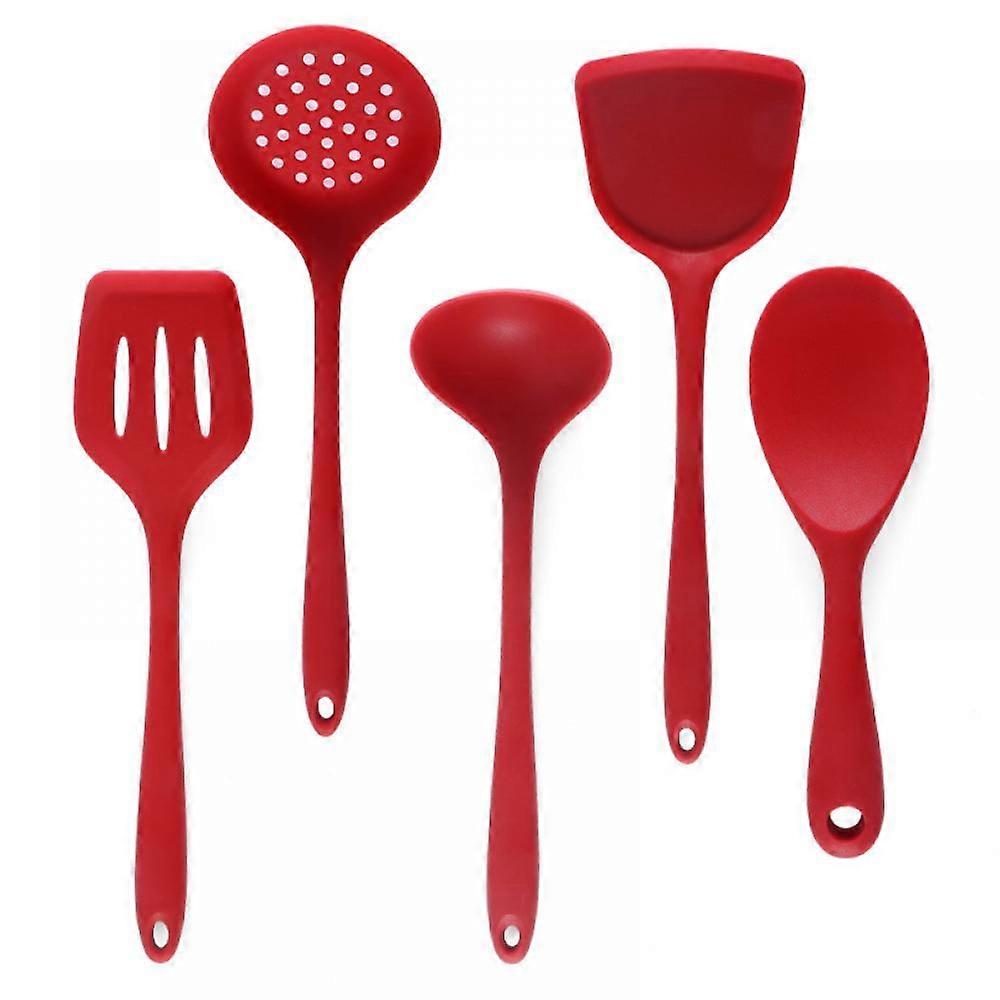 Silicone kitchenware kitchen five-piece spatula soup spoon multifunctional cooking silicone spatula set