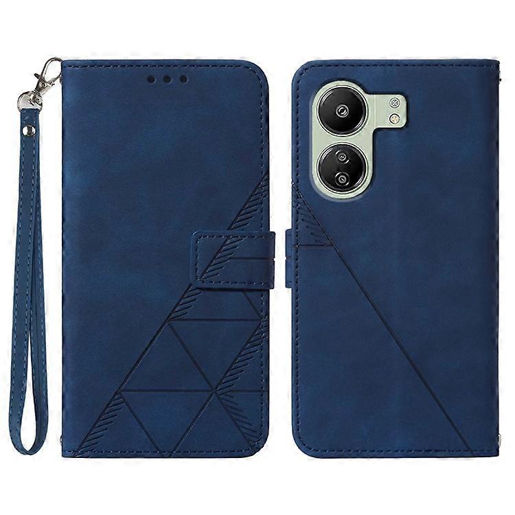YB Imprinting Series-1 Compatible For Xiaomi Redmi 13C 4G / Poco C65 4G Wallet Phone Case with Strap