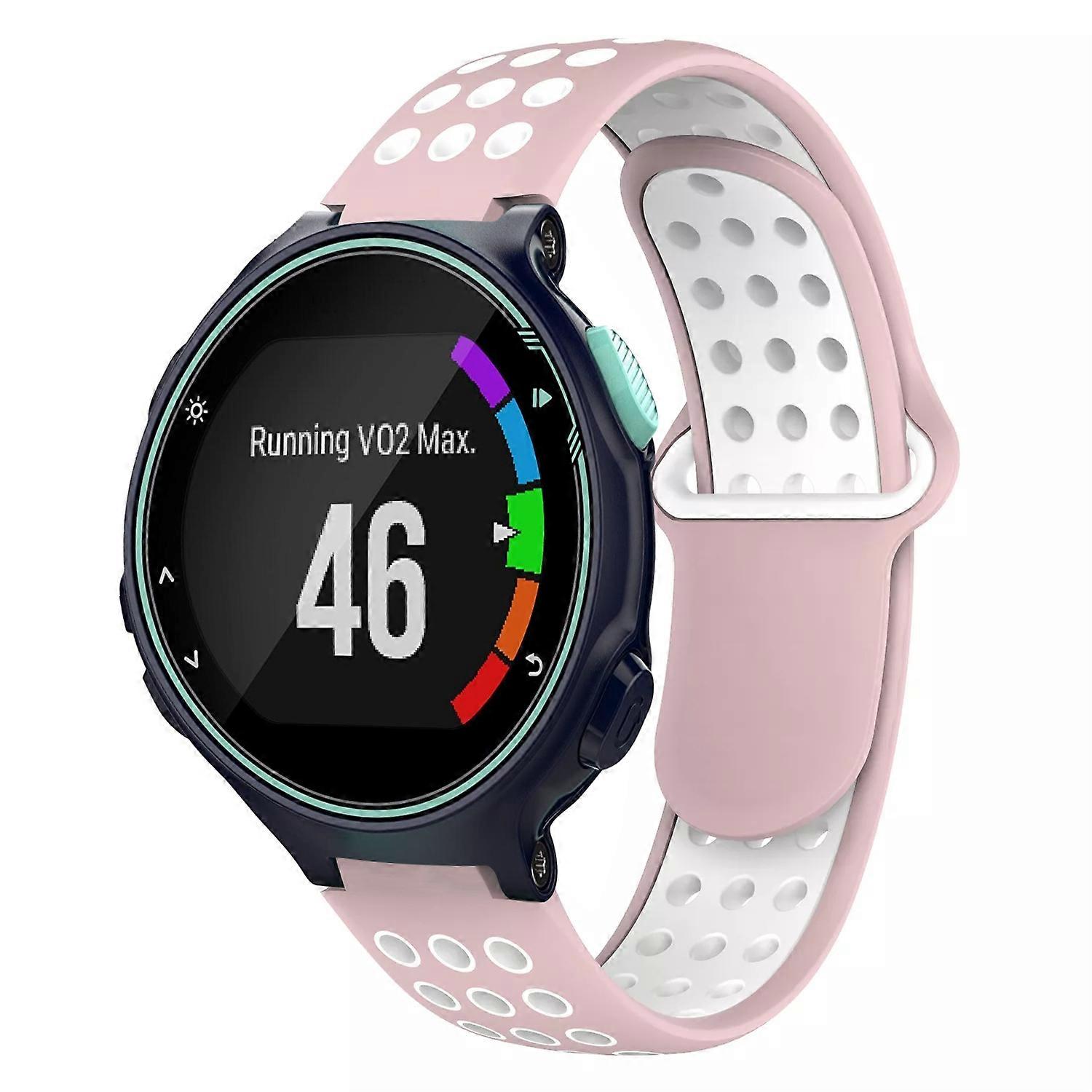 For Garmin Forerunner 735 / 735XT Two-Color Punched Breathable Silicone Watch Band