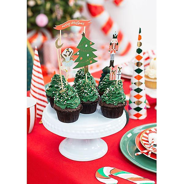 Christmas Nutcracker Cake Toppers x 6