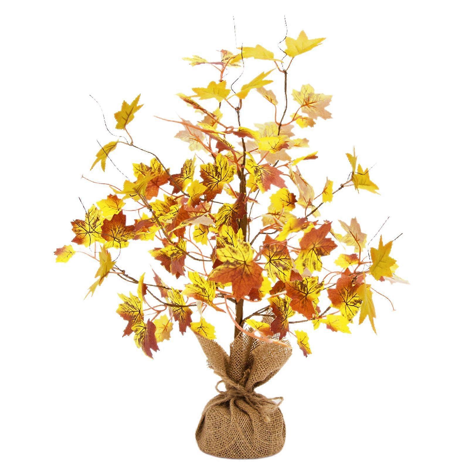 Fall Decor Artificial Maple Leaf Tree Holiday Accent Easy to Use Party Decor