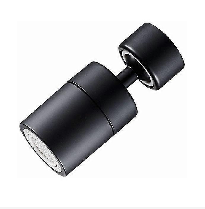 Faucet Aerator(Black), 360° Swivel Kitchen Faucet Nozzle, 2 Modes Water Saving Faucet Aerator, Jet Stream Filter Kitchen Bathroom Sink Faucet